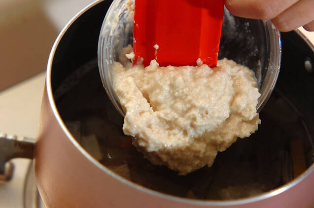 野菜のあったか粕汁の作り方の手順7