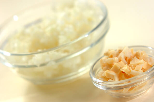 タケノコ入りミートボールの作り方の手順1