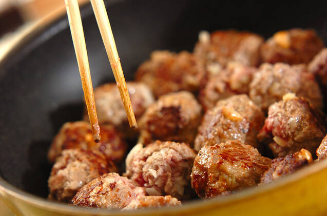 タケノコ入りミートボールの作り方の手順4