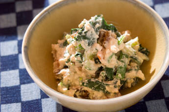 具だくさん!ホウレン草の白和え