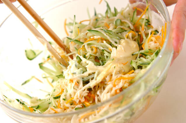 切干し大根サラダの作り方の手順6