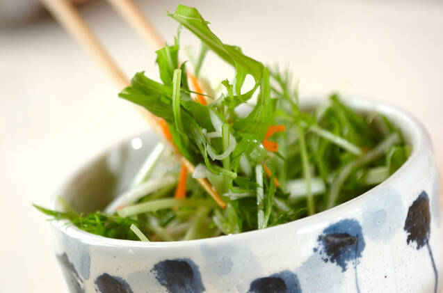 水菜のサラダの作り方の手順4