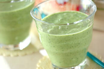 バナナとホウレン草のジュース