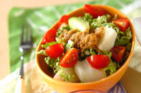 白菜と梨のゴマダレサラダ