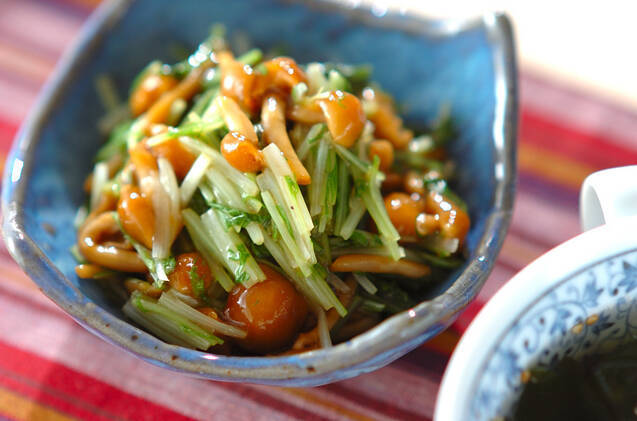 ナメコのからし和え