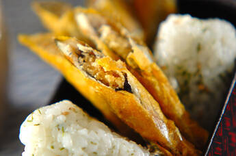 シシャモのカレー天ぷら