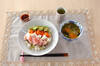 お刺身寿司夕食の作り方の手順