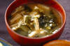 豆腐とエノキのみそ汁の作り方の手順
