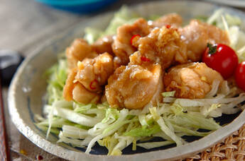 ネギしょうゆ揚げ鶏