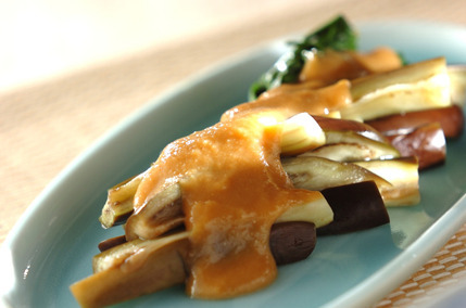 長ナスの酢みそがけ