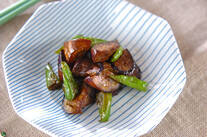 ナスのウスターソース炒め