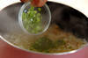 ジャガイモとエノキとホタテのあっさりスープの作り方の手順4