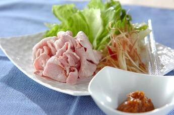 冷しゃぶのレタス包み