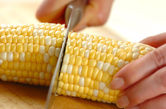トウモロコシのヨーグルトサラダの作り方の手順1