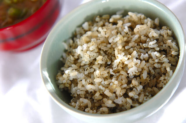 煎茶混ぜ発芽玄米ご飯