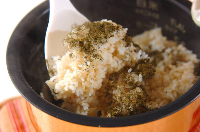 煎茶混ぜ発芽玄米ご飯の作り方の手順3