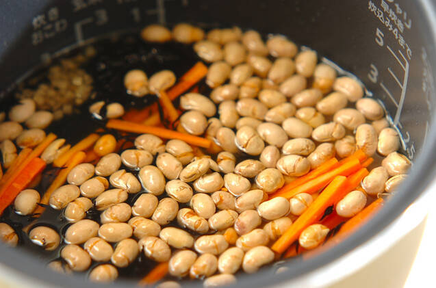 大豆とヒジキの炊き込みご飯の作り方の手順5