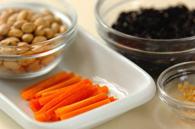 大豆とヒジキの炊き込みご飯の作り方の手順2