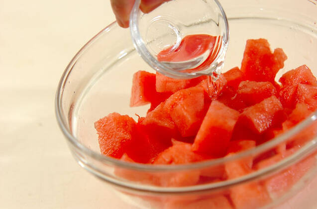 デザート・スイカの作り方の手順1