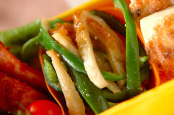 ピーマンとちくわのみそ炒め煮