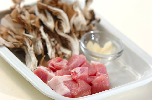 ポークチャーハンの作り方の手順1