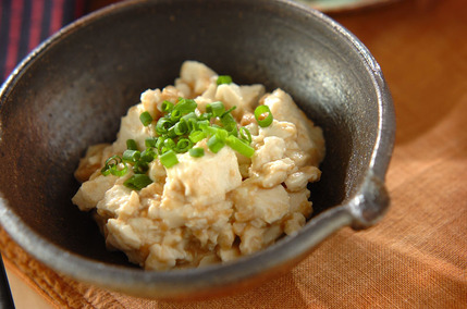 豆腐のゴマ酢和え