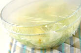 キャベツのクリームチーズ和えの下準備1