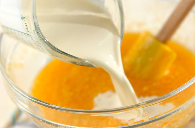 柿プリンの作り方の手順3