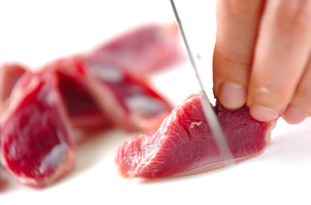 砂肝のユズコショウ炒めの作り方の手順1