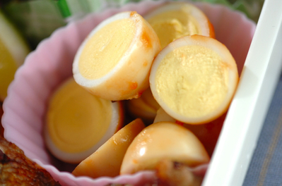 ウズラの卵のケチャップ煮 副菜 のレシピ 作り方 E レシピ 料理のプロが作る簡単レシピ