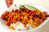 チリコンカン丼の作り方5
