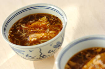 京のおばんざい 焼きナスの赤出し