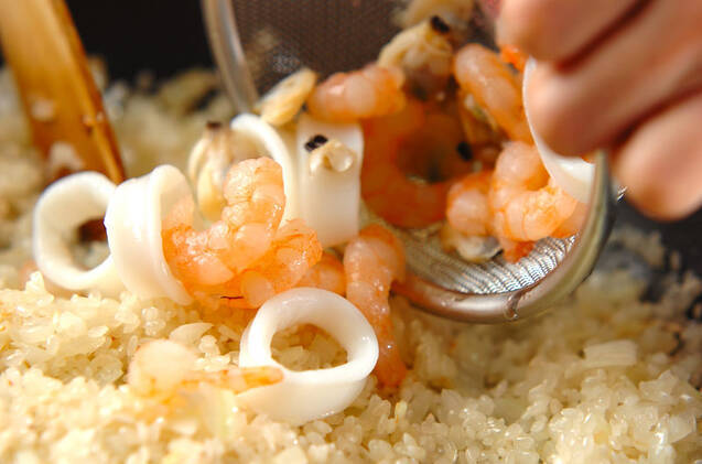 パプリカ詰め焼きリゾットの作り方の手順7