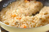 パプリカ詰め焼きリゾットの作り方の手順9