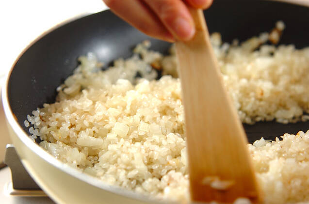 パプリカ詰め焼きリゾットの作り方の手順6