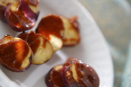 サツマイモのカラメルがけ