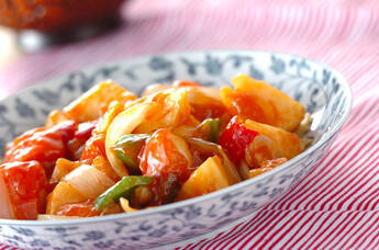 カマボコ酢豚風