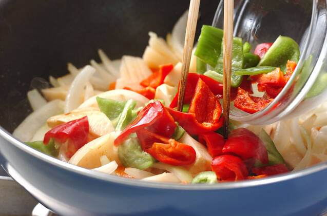 カマボコ酢豚風の作り方の手順9