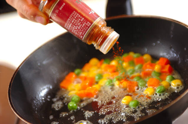 スパイシーベジタブルの作り方の手順1