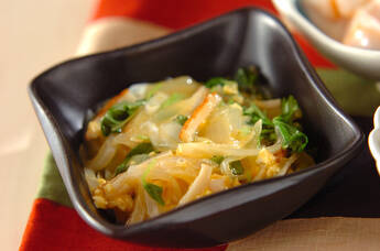 玉ネギの卵とじ