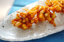 大豆のカレー風味落とし揚げ