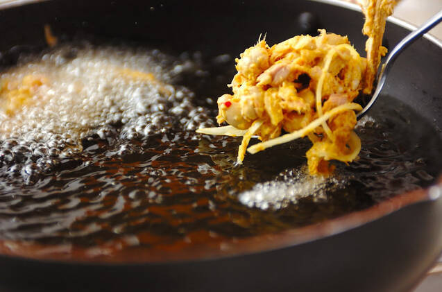 大豆のカレー風味落とし揚げの作り方の手順5