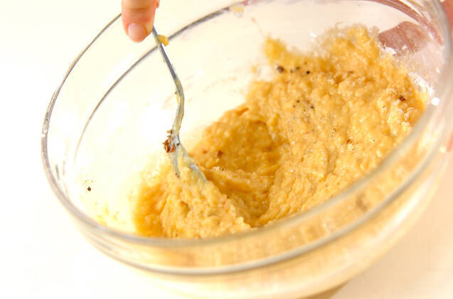 コーンのお焼きの作り方の手順1