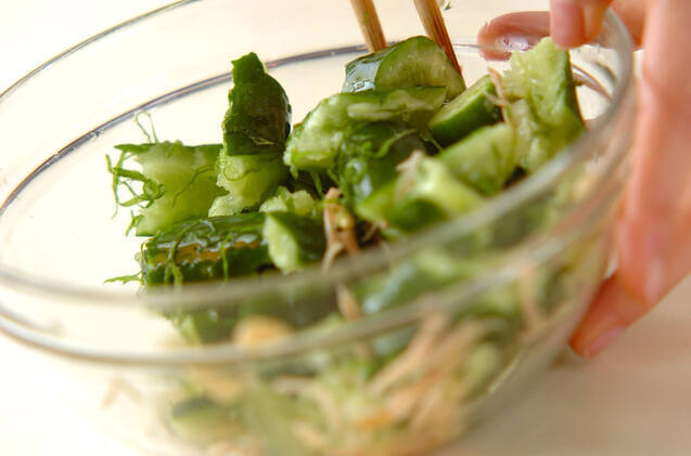 キュウリのショウガ酢和えの作り方の手順4