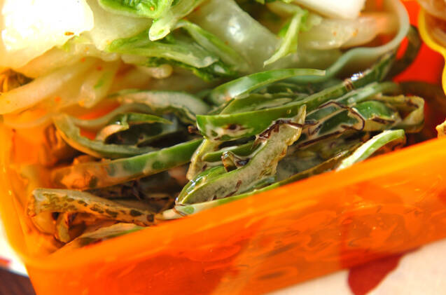 炒めピーマンのマヨしょうゆ和え