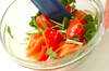 トマトとミツバの酢の物の作り方の手順4