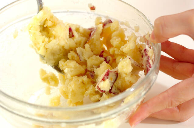 サツマイモのママレード和えの作り方の手順2