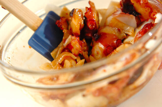 タコと大根のピリ辛和えの作り方の手順5