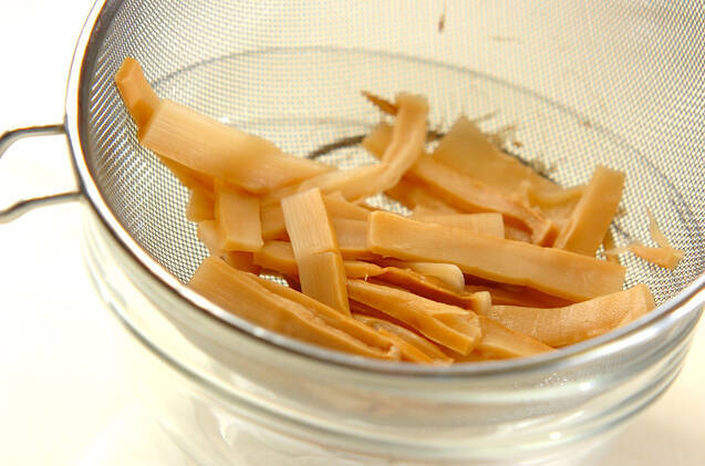 水煮メンマの中華炒めの作り方の手順1