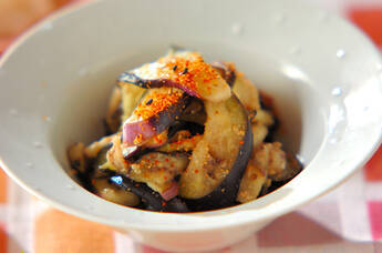 ナスのゴマ酢和え